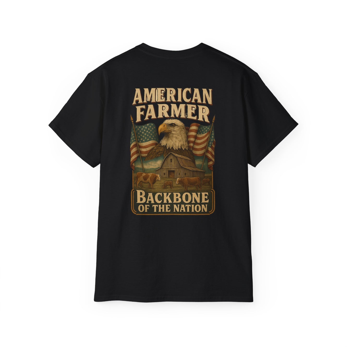 American Farmer-Backbone of The Nation T-Shirt