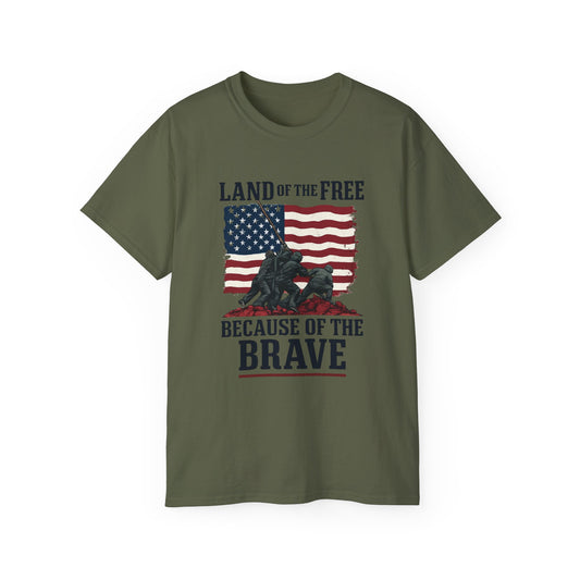 Land of the Free, Because of the Brave T-Shirt