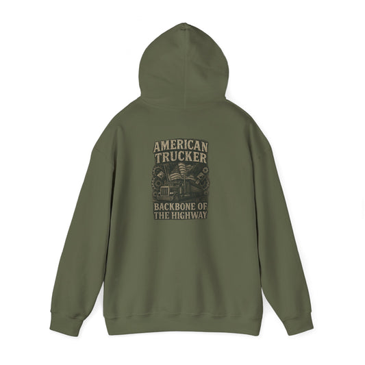 American Trucker-Backbone of the Highway Hoodie